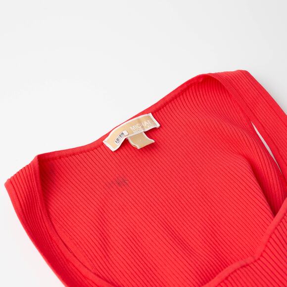 MICHAEL KORS Ribbed Tank Dress in Red - Size M - Picture 4 of 7